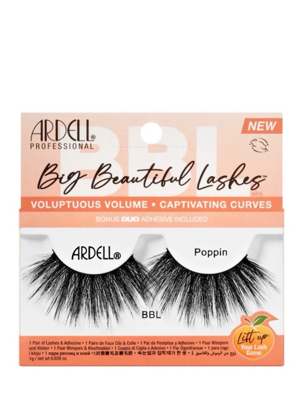 Ardell Faux Lashes Ultra-Long Full Volume - Peachy Pink Packaging